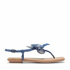 NEW SILENT D women's emlyn flats sandals in blue suede